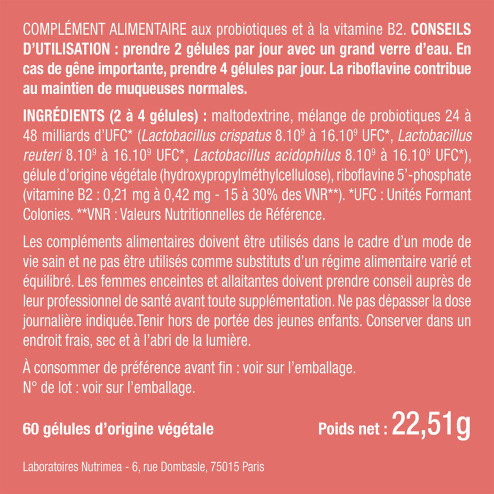 Probiotiques Flore Intime