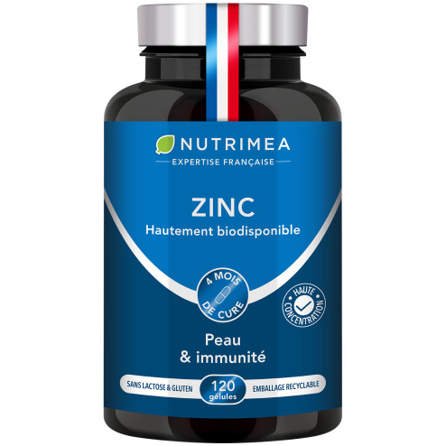 Fond blanc du pilulier de Citrate de Zinc