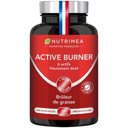 Fond blanc du pilulier Active burner