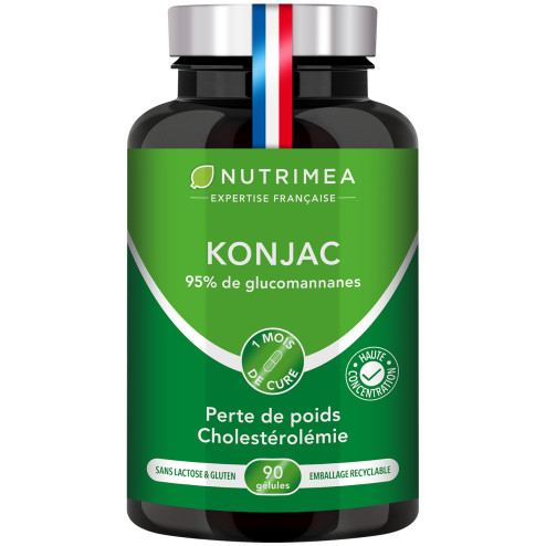 Fond blanc du pilulier de Konjac