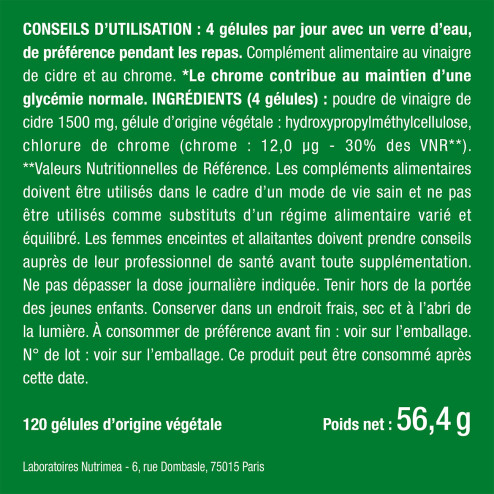 Bienfaits et composition vinaigre de cidre