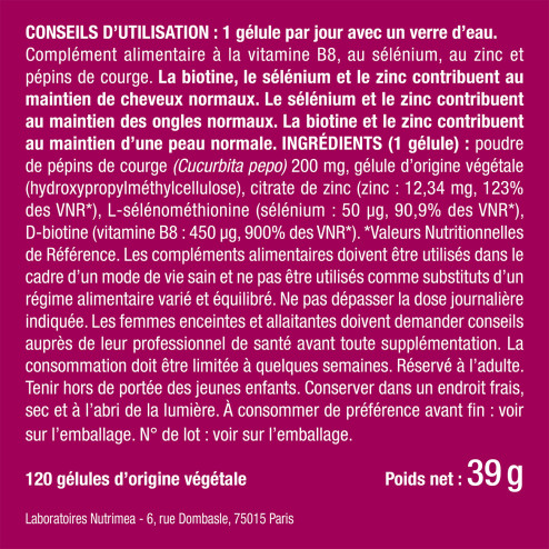 Bienfaits et contre indications pour Biotine