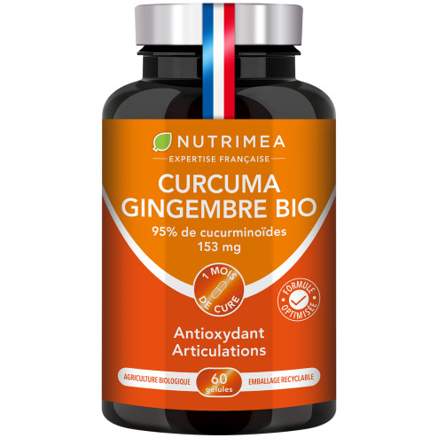 Fond blanc du pilulier de curcuma