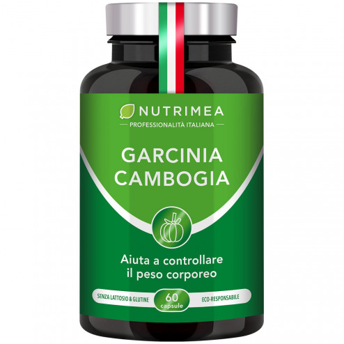 Sfondo bianco del portapillole Garcinia Cambogia - Brucia Grassi