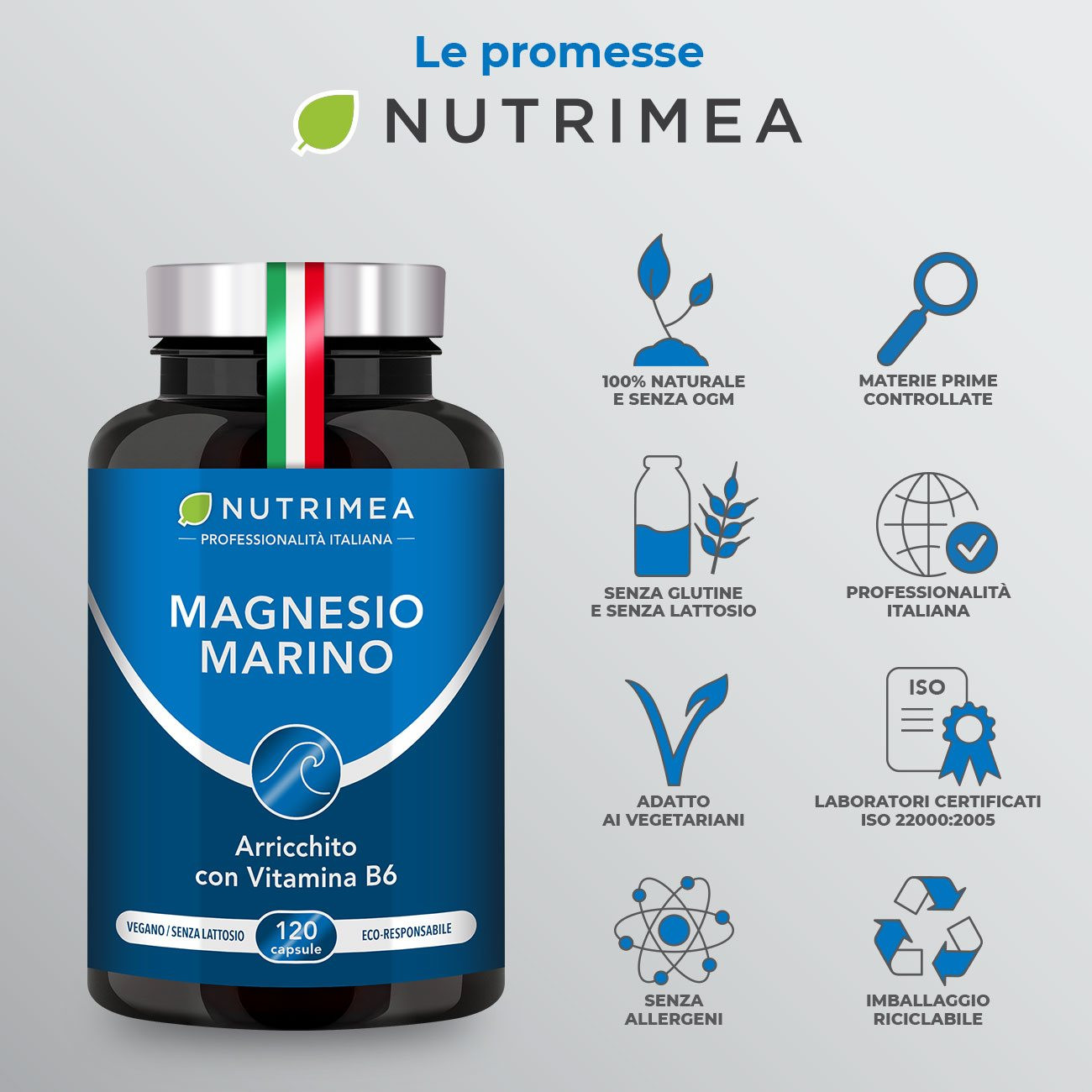 Immagine del supplemento Magnesio Marino + Vitamina B6