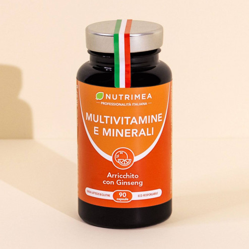 Illustrazione del portapillole dell'integratore Multi-vitamine e minerali