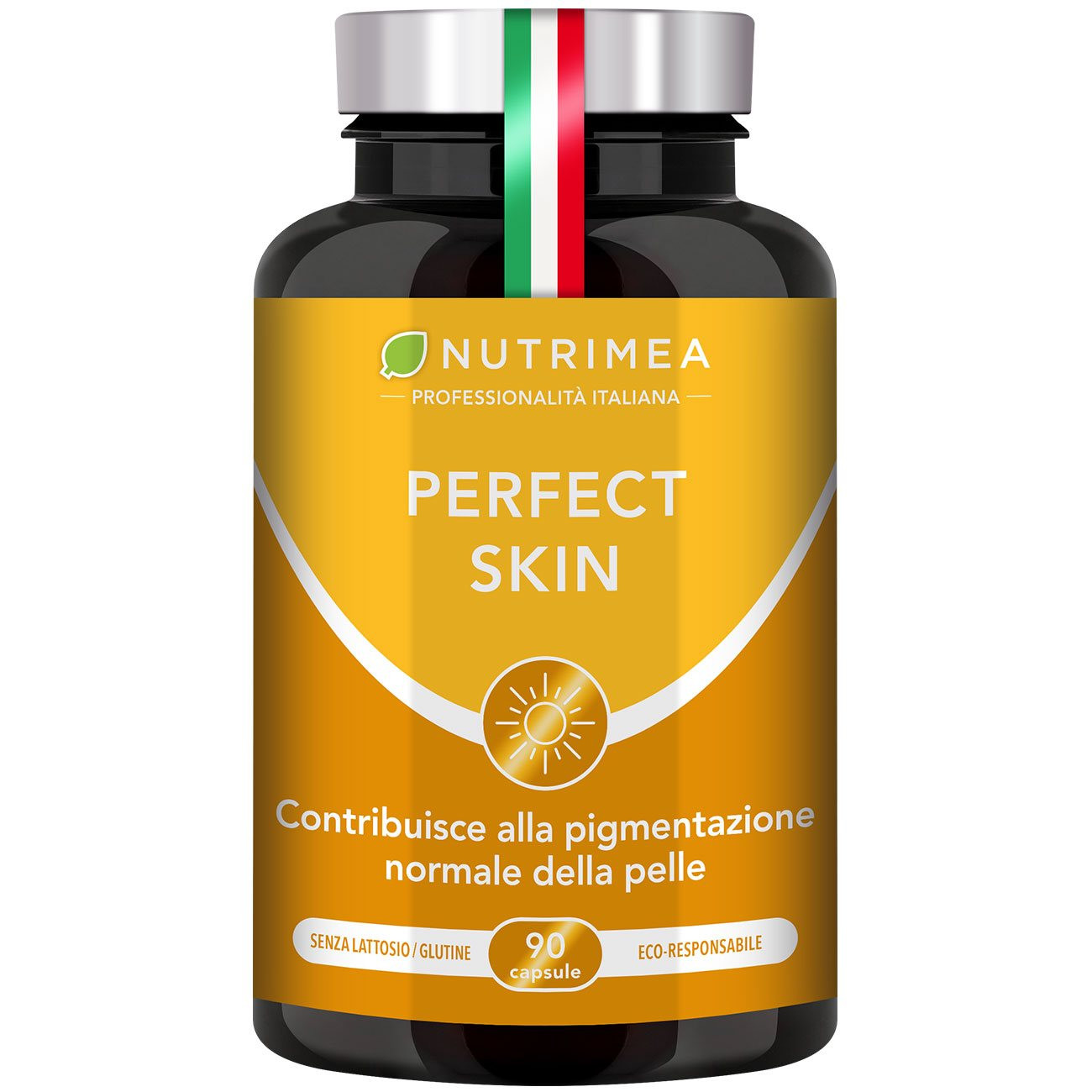 Illustrazione del portapillole dell'integratore Perfect Skin - Attivatore Abbronzante Illustrazione del portapillole dell'integratore Perfect Skin - Attivatore Abbronzante
