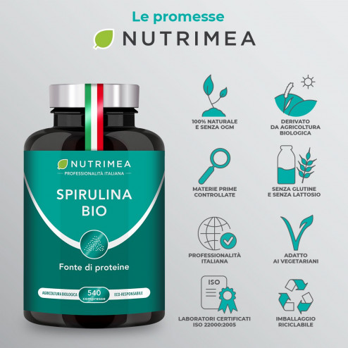 Spirulina Biologica come integratore alimentare 