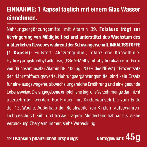 Vorteile und Risiken von Folsäure - Vitamin B9