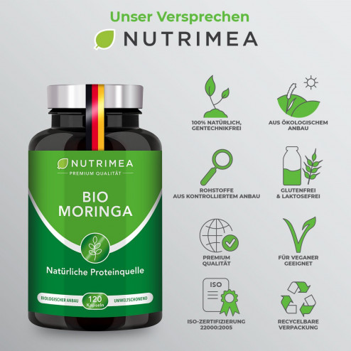 Moringa Oleifera BIO Kapseln.