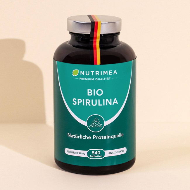 Bild der Verpackung des Supplements Bio Spirulina