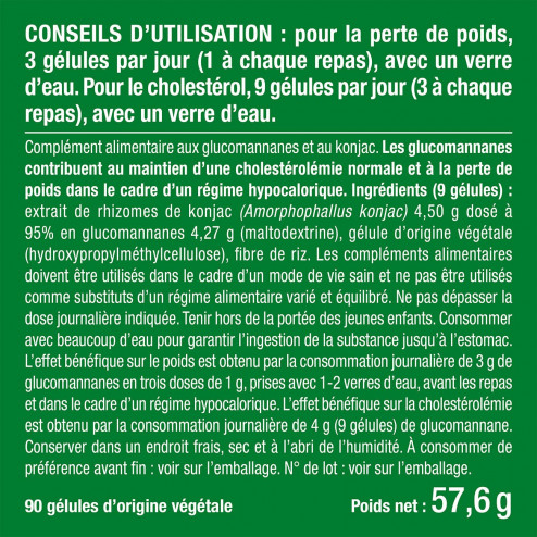 Bienfaits et contre indications pour Konjac