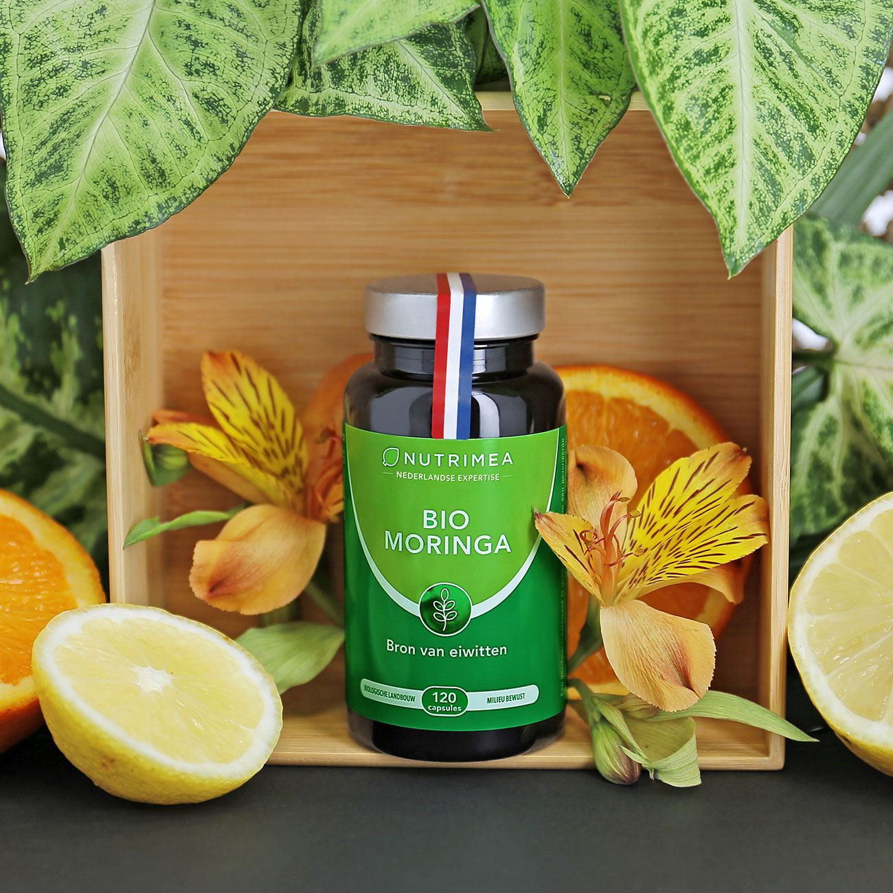 Foto van de verpakking van het supplement Biologische Moringa Foto van de verpakking van het supplement Biologische Moringa