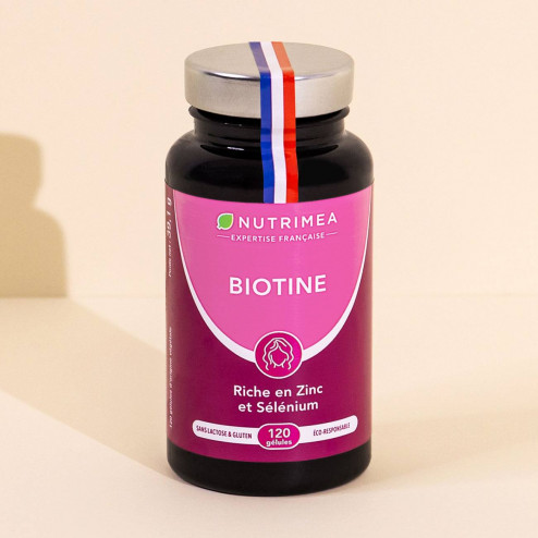 Illustration du pilulier du supplément Biotine