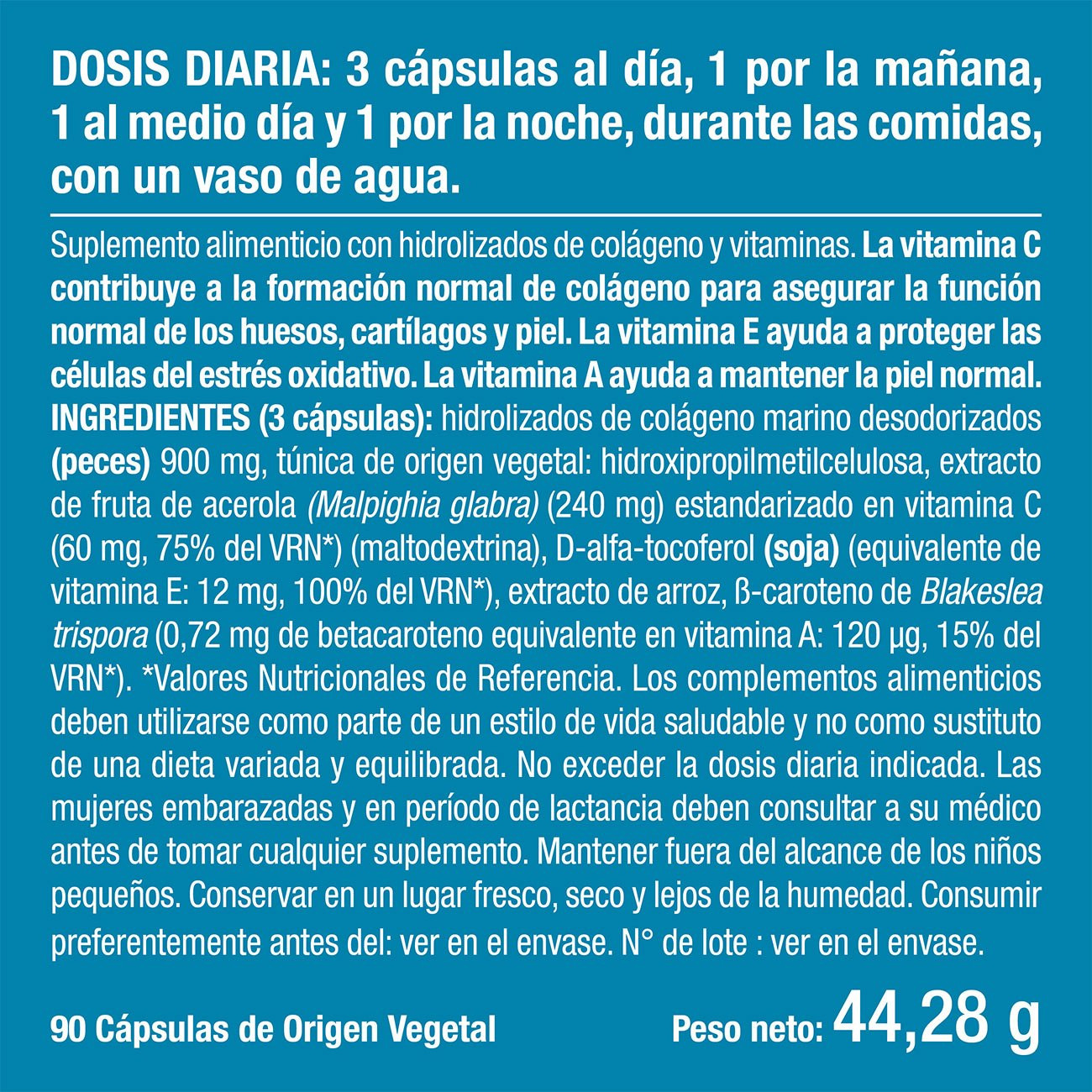 Imagen del envase del suplemento Colágeno Marino Imagen del envase del suplemento Colágeno Marino