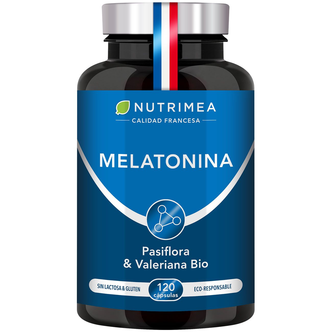 Ilustración del pastillero del suplemento Melatonina