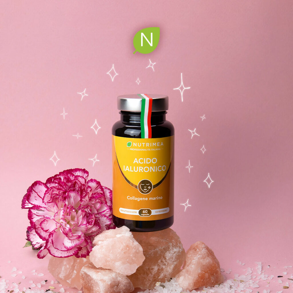 Acido Ialuronico e collagene marino en capsule