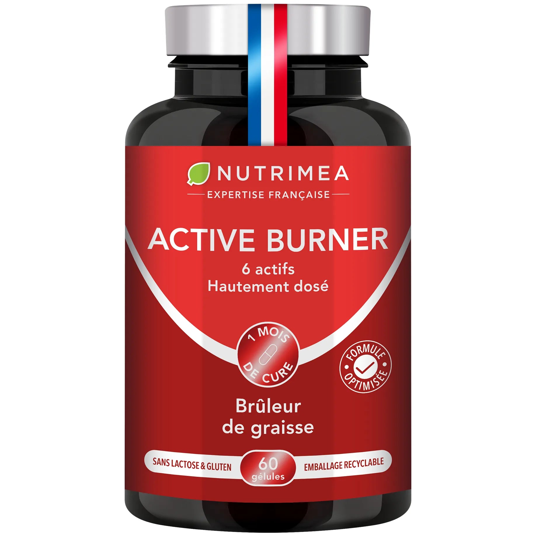 Fond blanc du pilulier Active burner