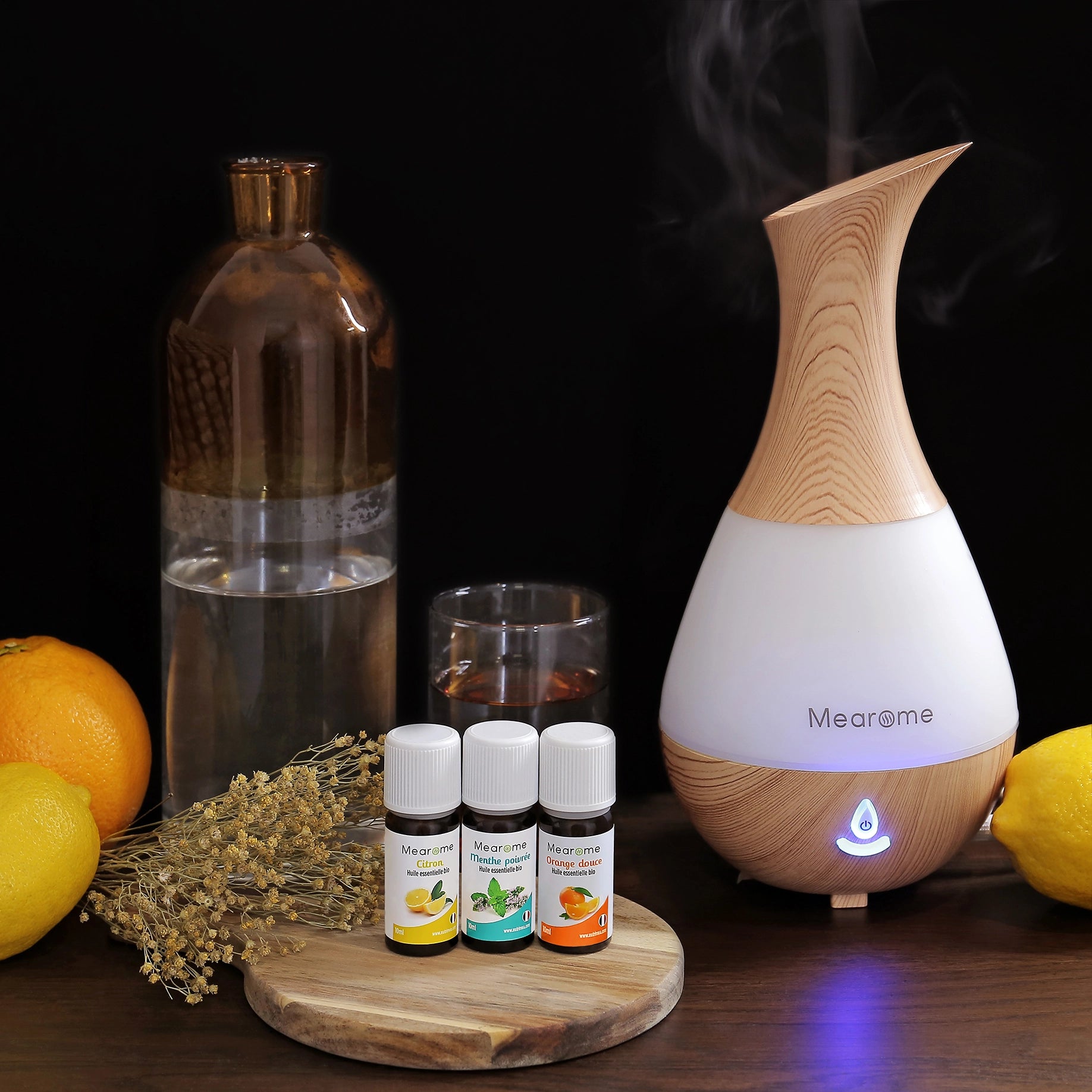 Aromathérapie - Coffret Aura Initiation Mearome - 3 Huiles Essentielles BIO AB