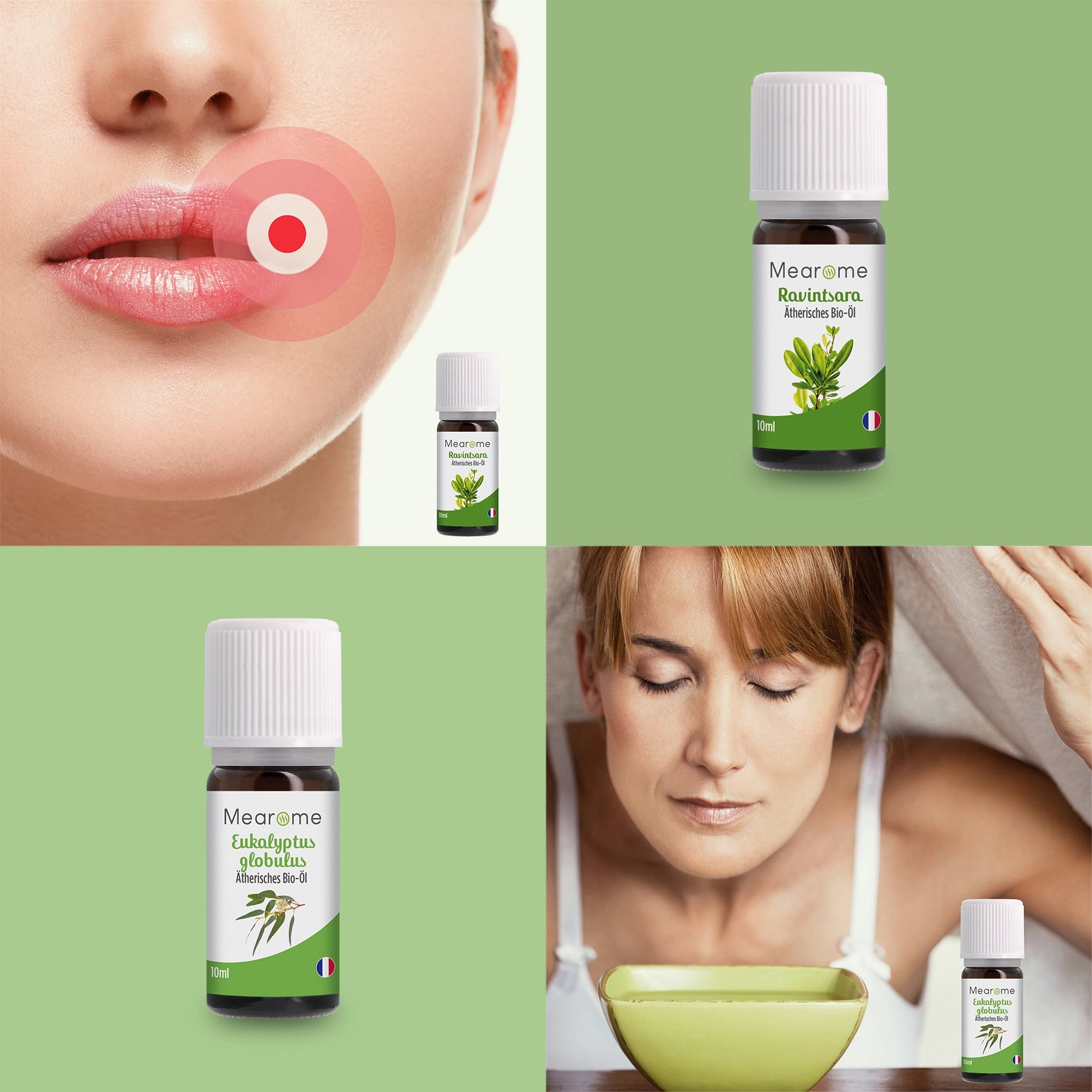 Aromatherapie Geschenk-Set - 8 Ätherische Öle 100% BIO