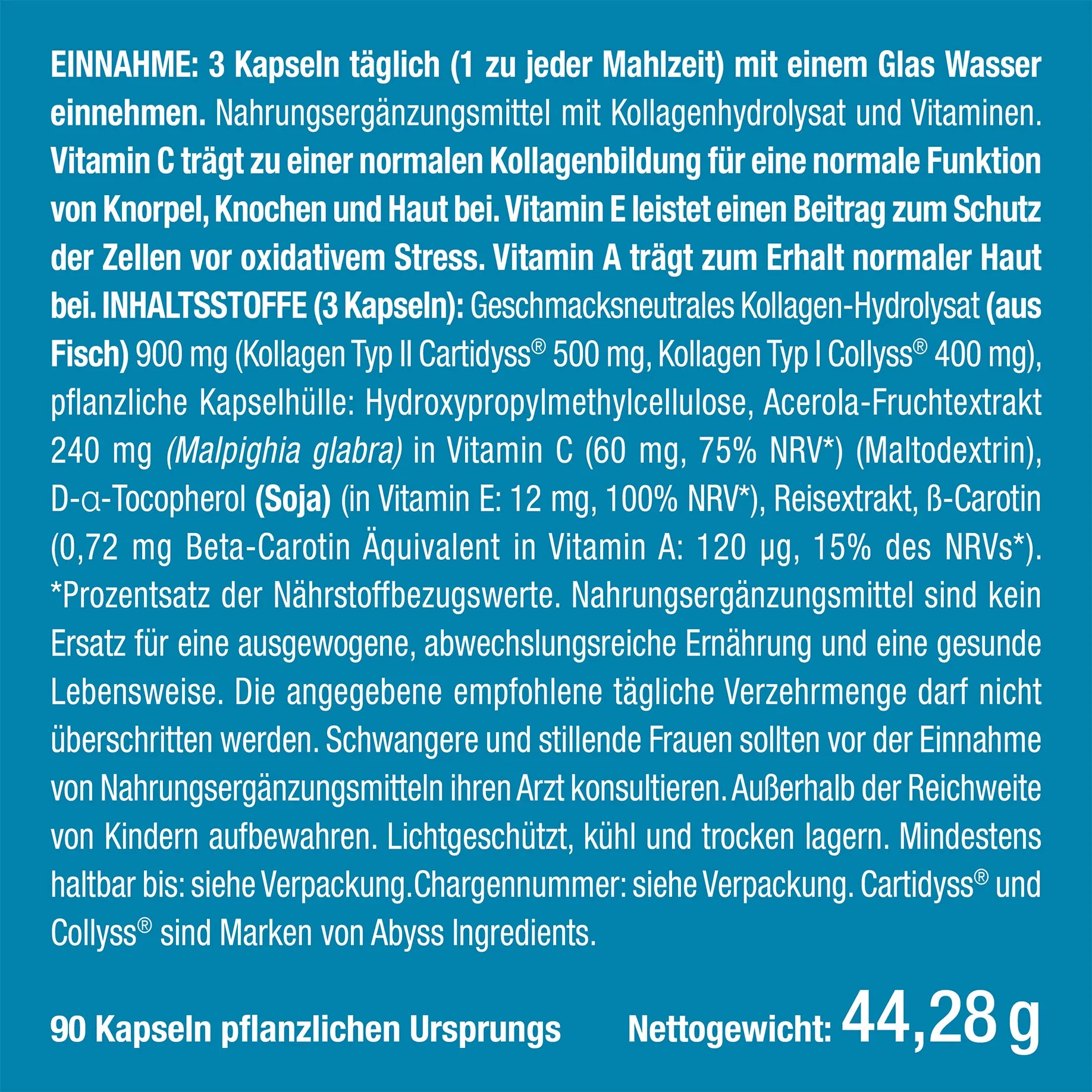 Kollagen Komplex Typ I & II