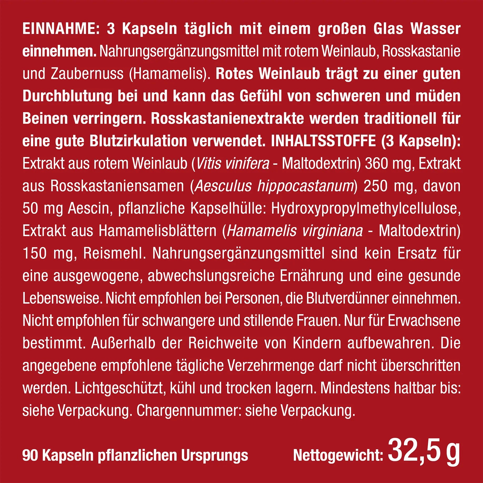 Zirkulations Plus - gegen schwere Beine