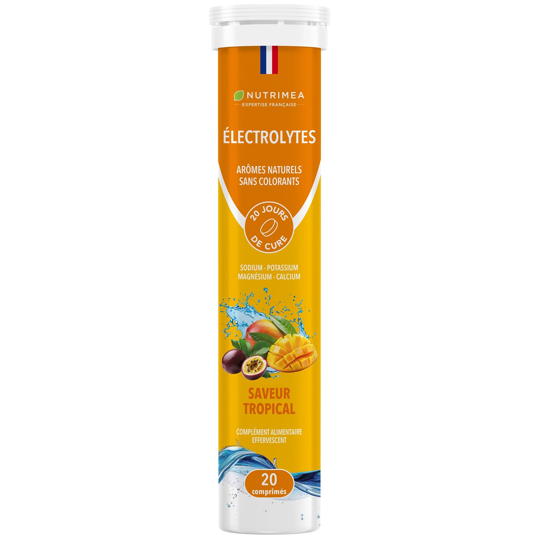 Fond blanc Electrolytes effervescents