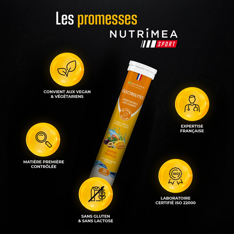 Electrolytes effervescents en complément alimentaire