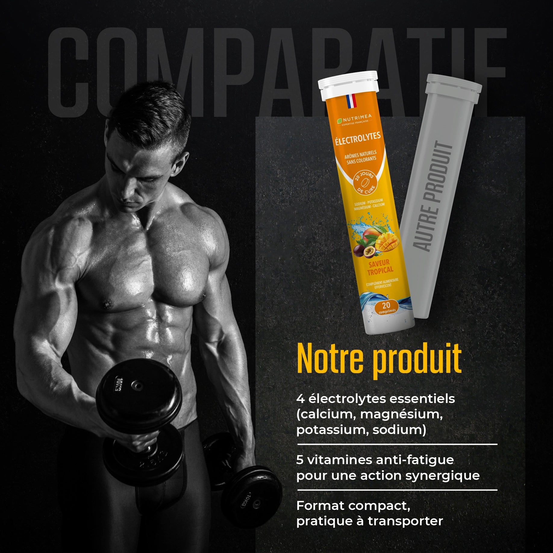 Comparatif Electrolytes effervescents
