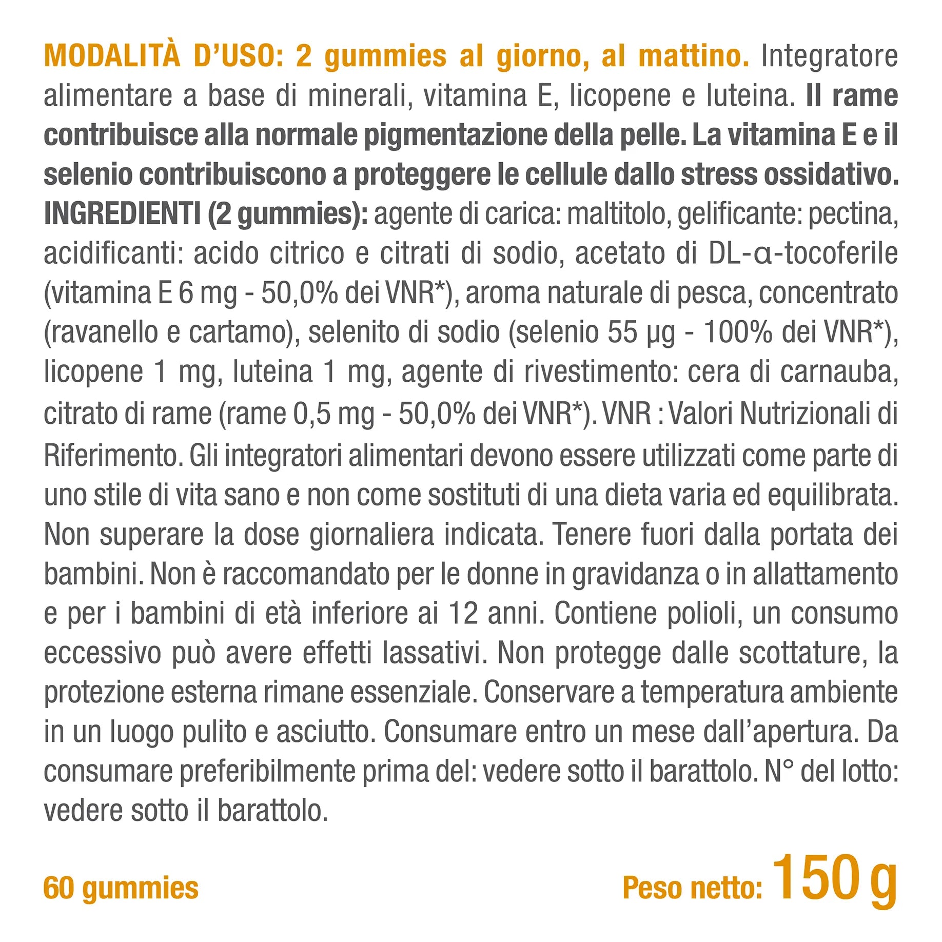 Gummies Solare - Integratore abbronzatura