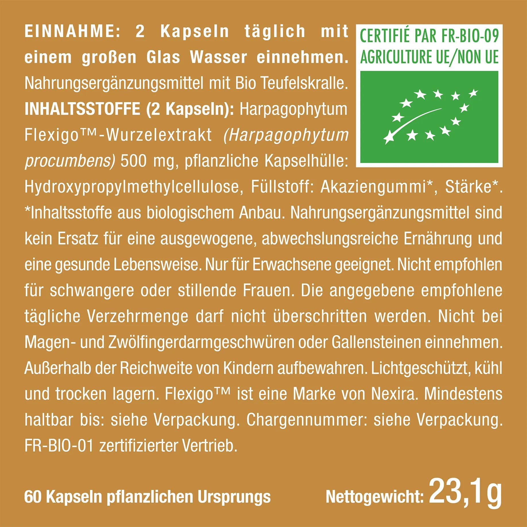 Teufelskralle BIO - Harpagophytum