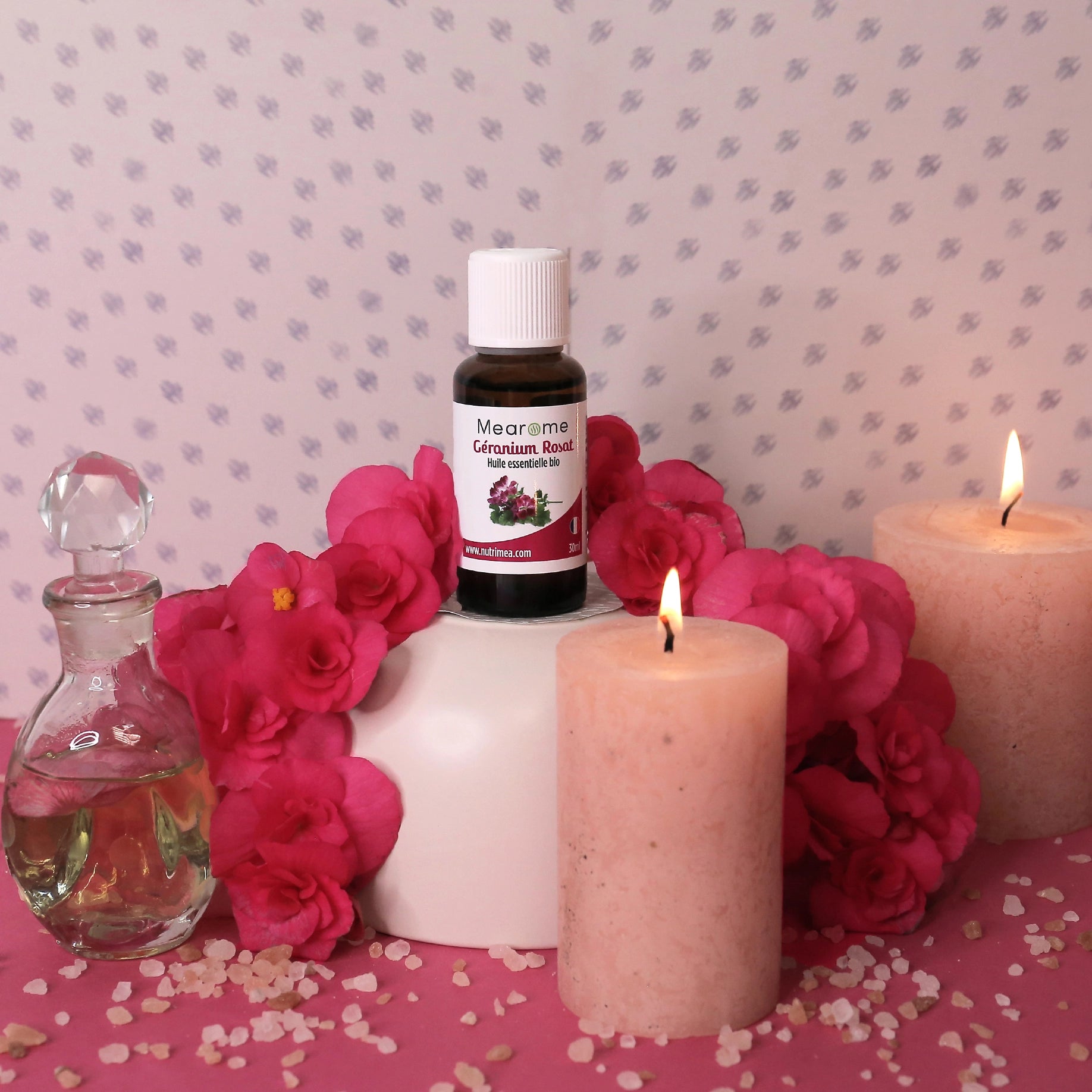 Huile Essentielle de GERANIUM ROSAT BIO - 30ML