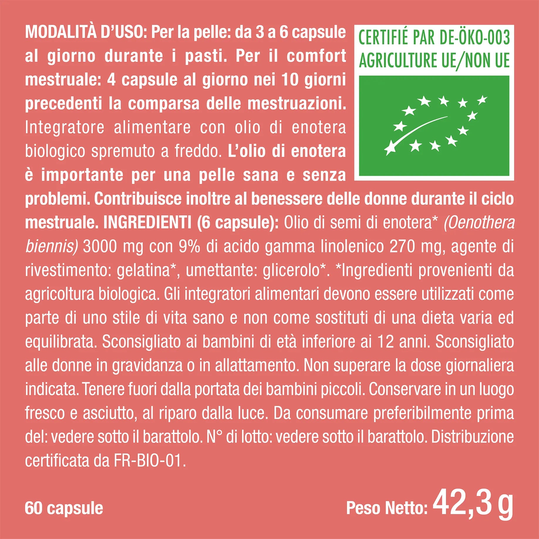 Olio di enotera BIO