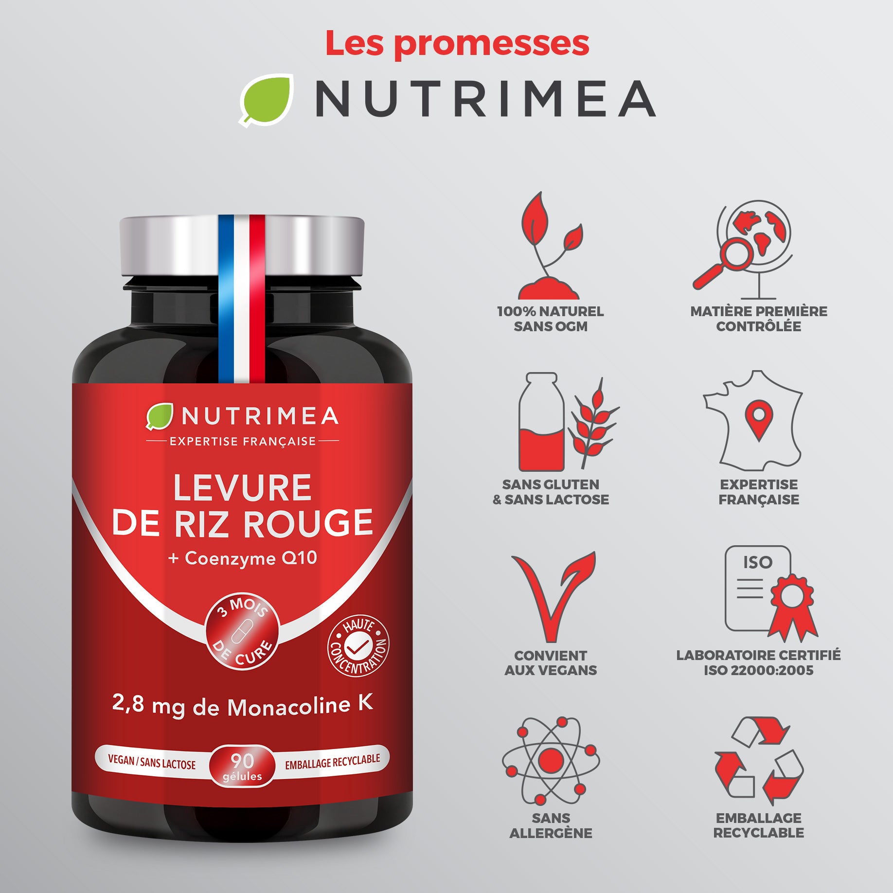 Gélules de Levure de Riz Rouge