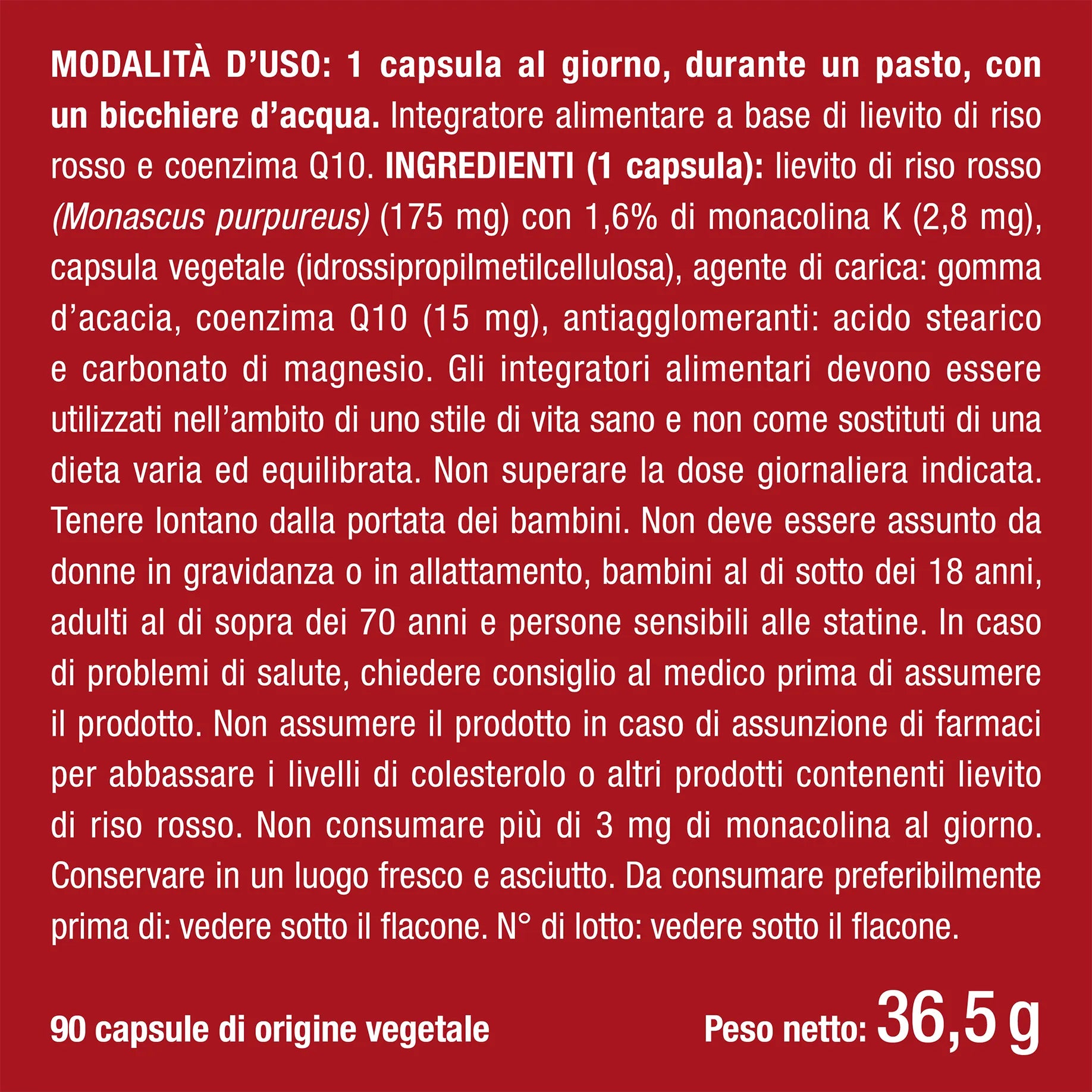 Lievito di Riso Rosso + CoQ10