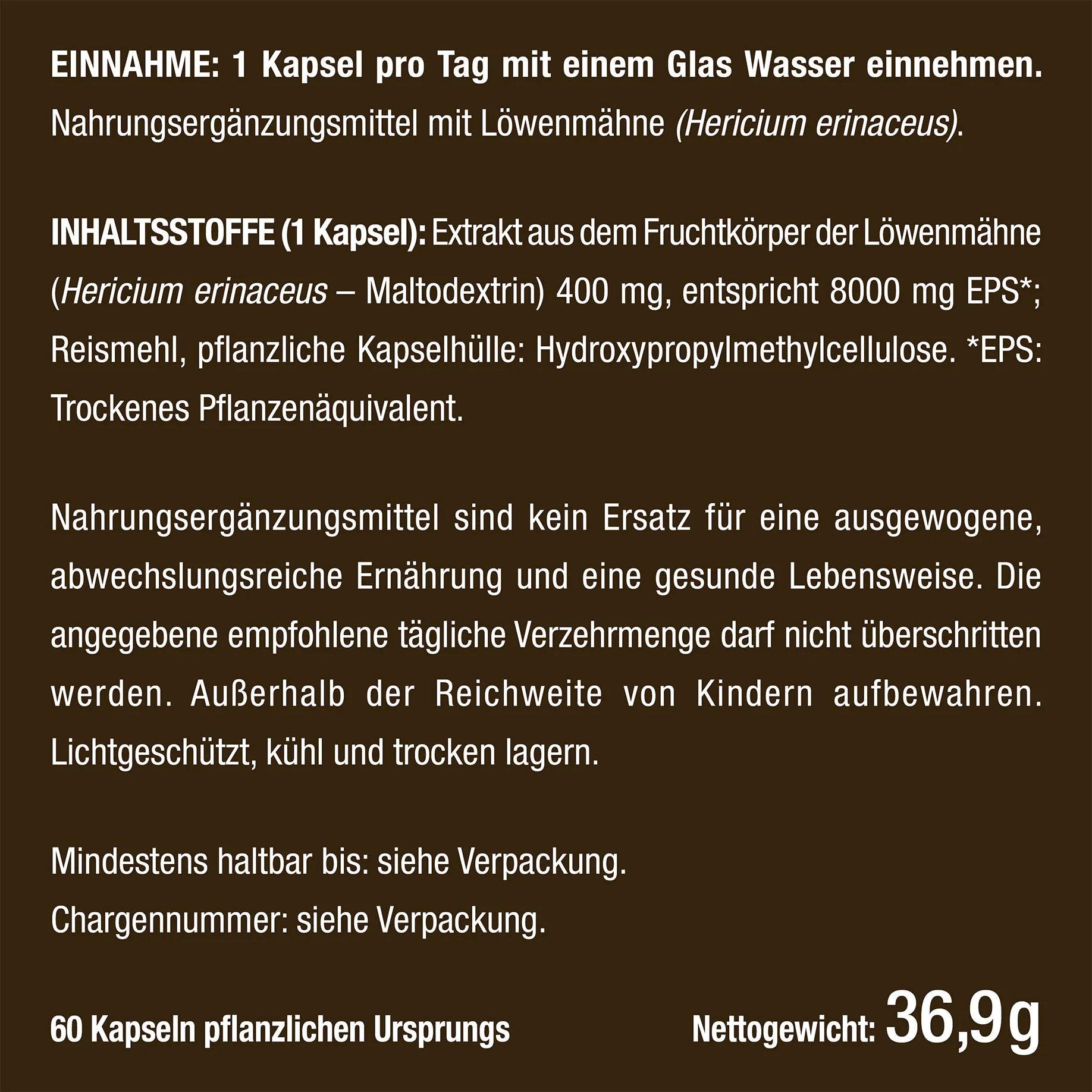 Löwenmähne (Hericium erinaceus) - Igelstachelbart