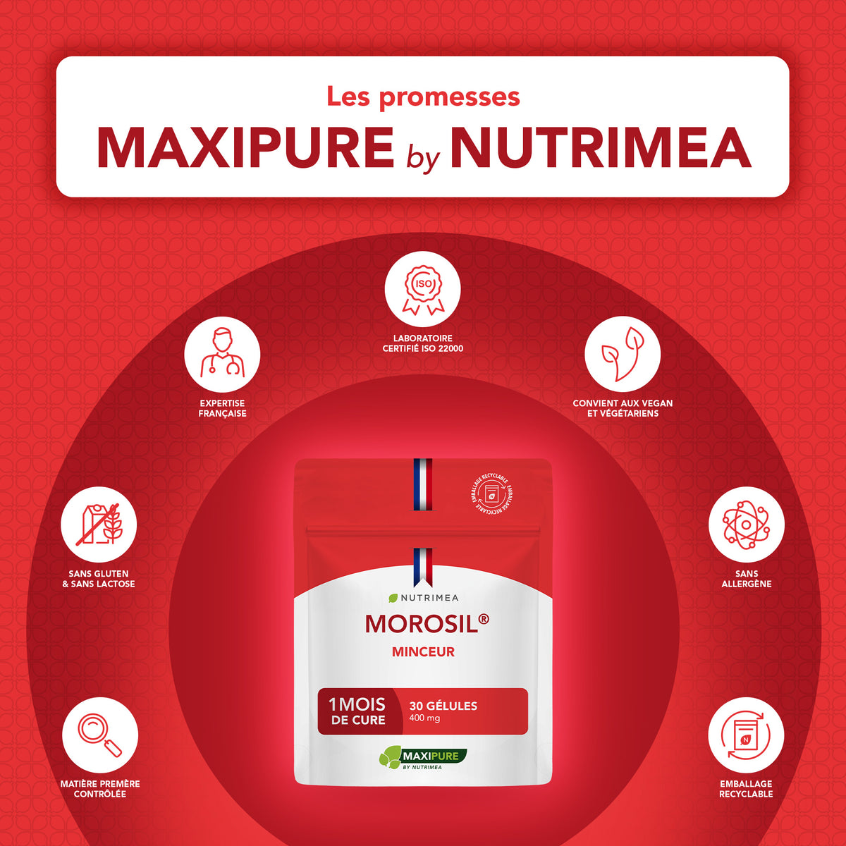 Morosil® 400mg – 30 Gélules – Minceur et Perte de poids prouvée