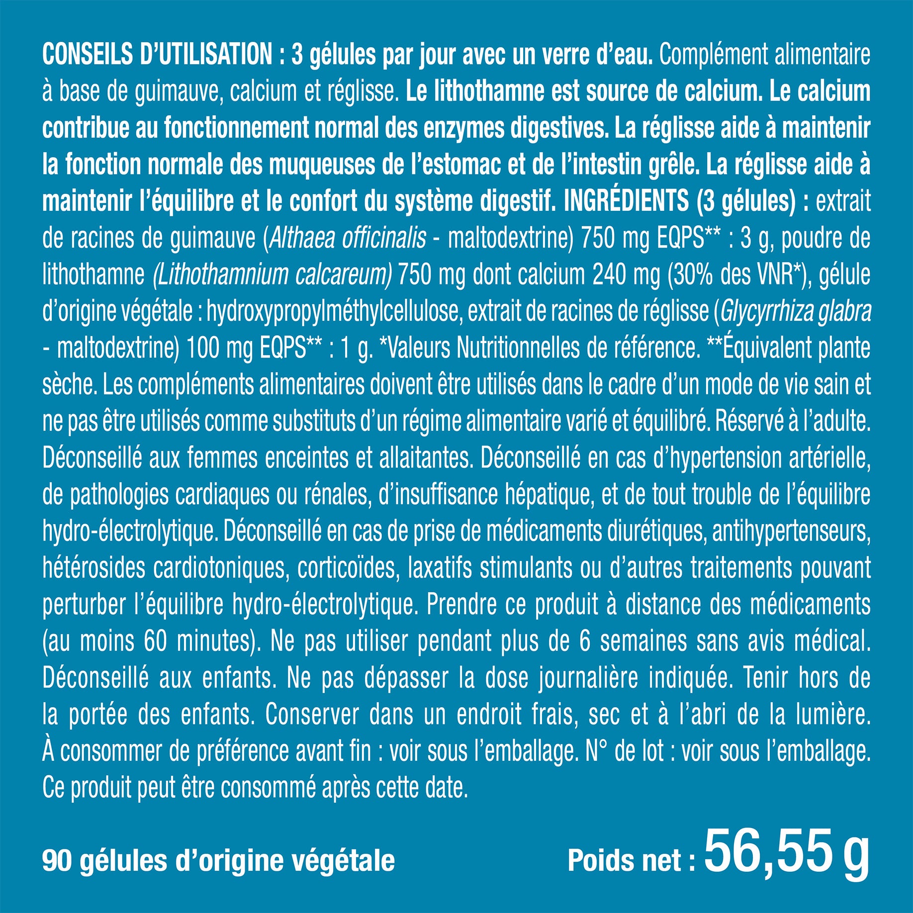 Bienfaits et contre indications pour Objectif Confort Gastrique