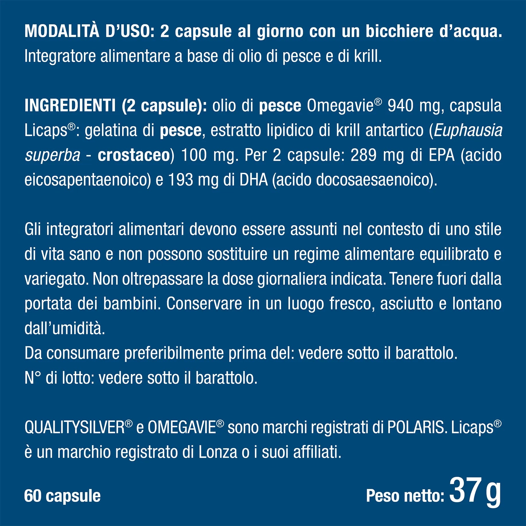 Benefici e controindicazioni dei Omega 3