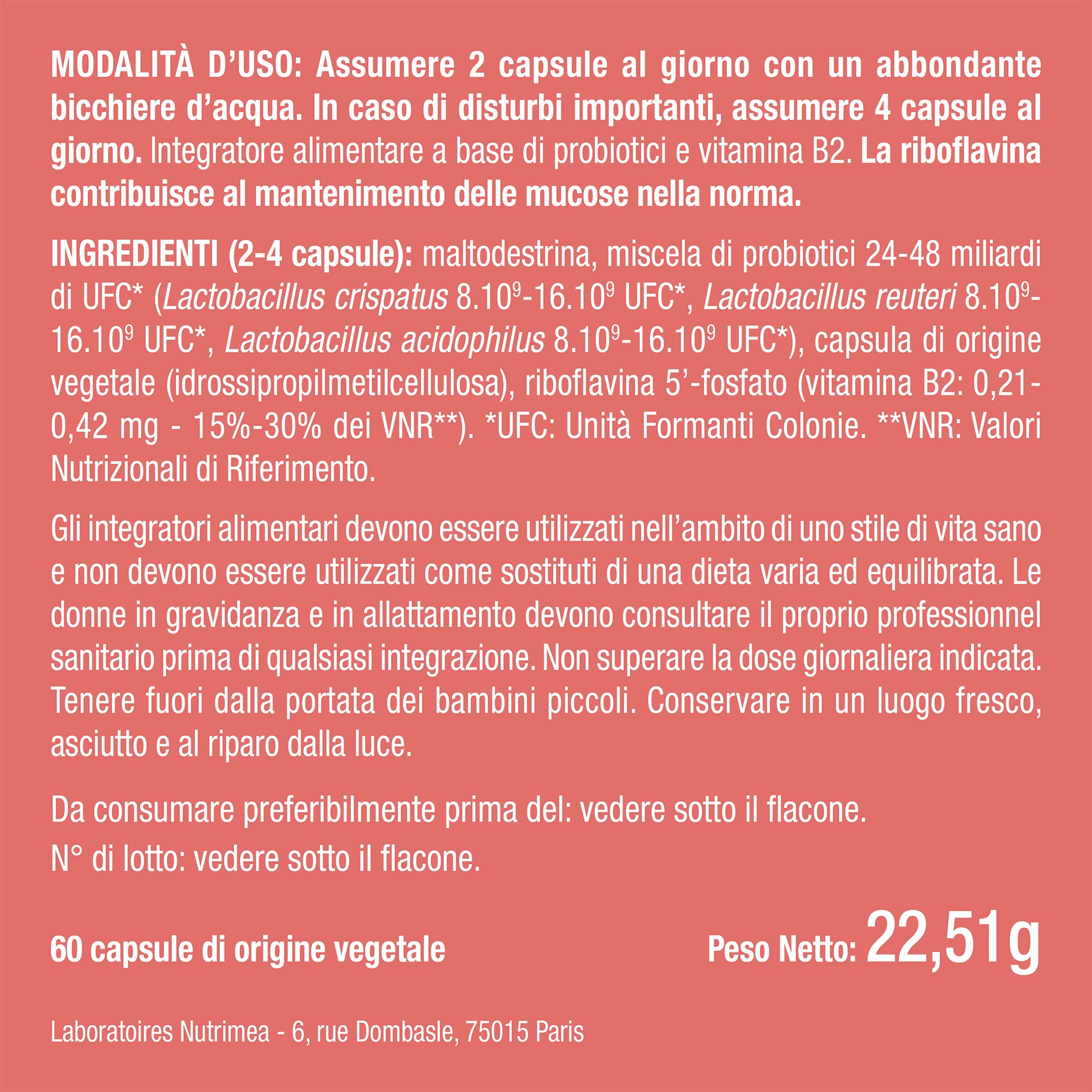 Probiotici flora intima