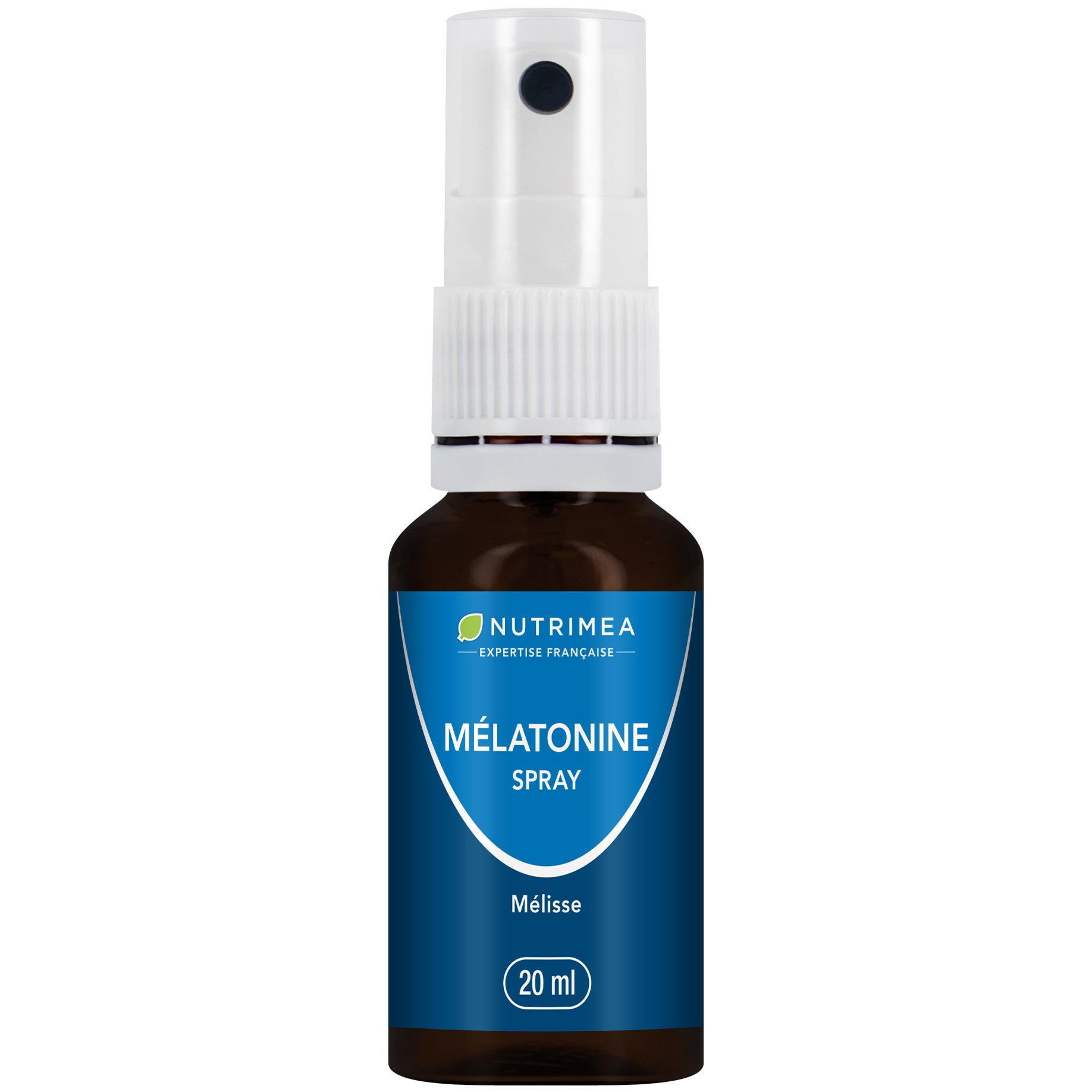 Fond blanc du pilulier de Spray sommeil