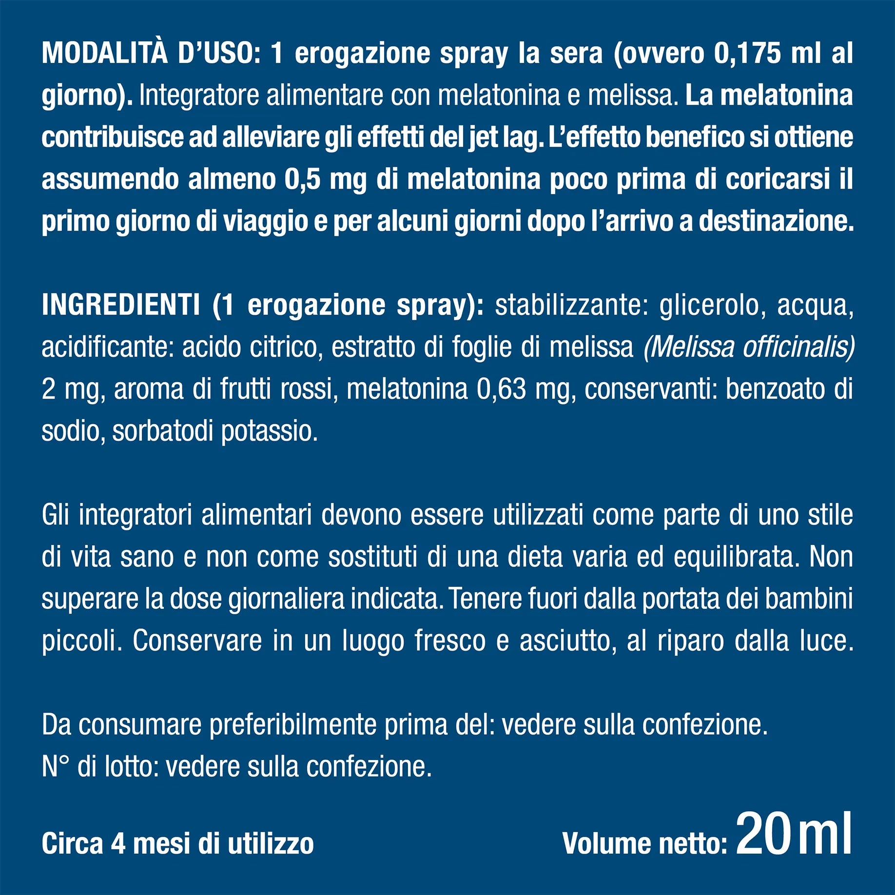 Spray Melatonina