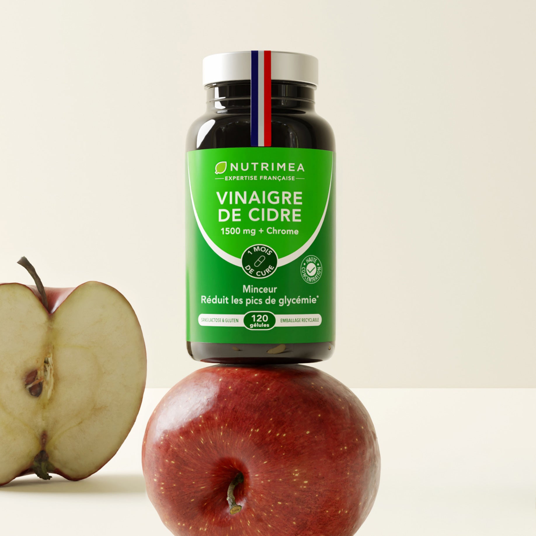 Photo vinaigre de cidre complement alimentaire