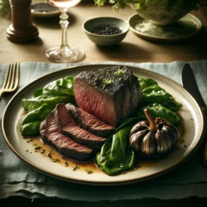 Plateau de viande à l'ail noir