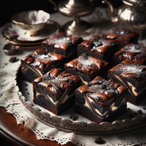 Illustration brownies au Chocolat et à l’Ail Noir