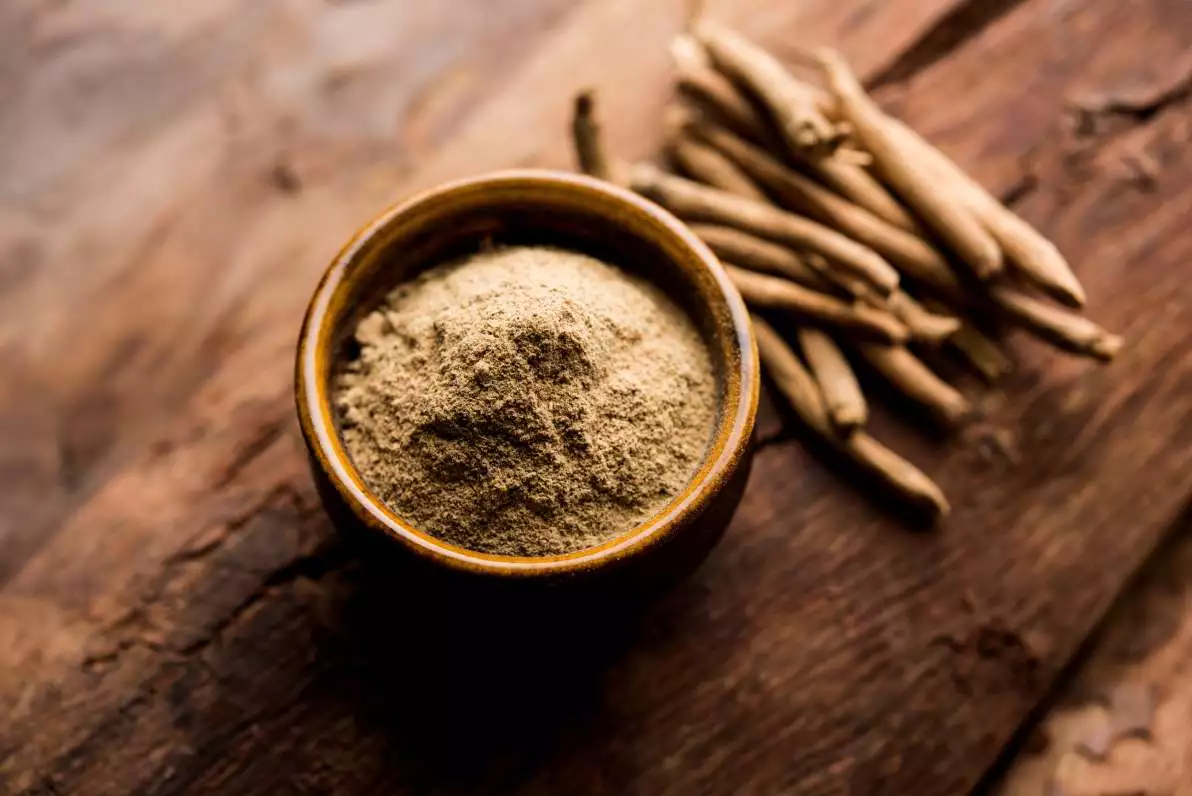 Racines et poudre d'ashwagandha