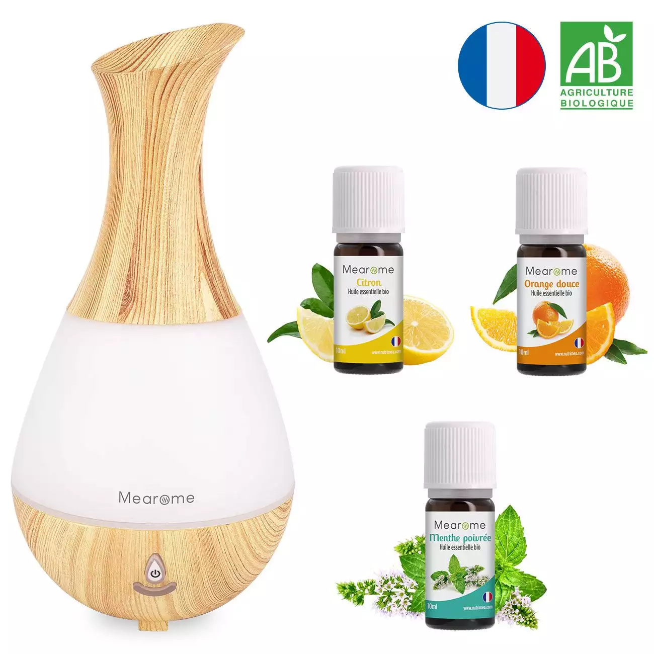 Ensemble Diffuseur Aromathérapie Rechargeable aux Huiles Essentielles –  Kimo Soaps