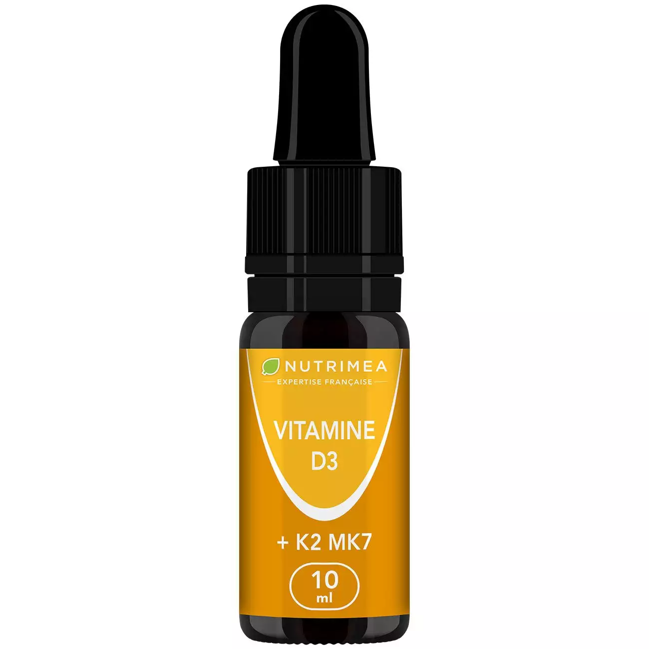 Fond blanc du pilulier de Vitamine D3 K2