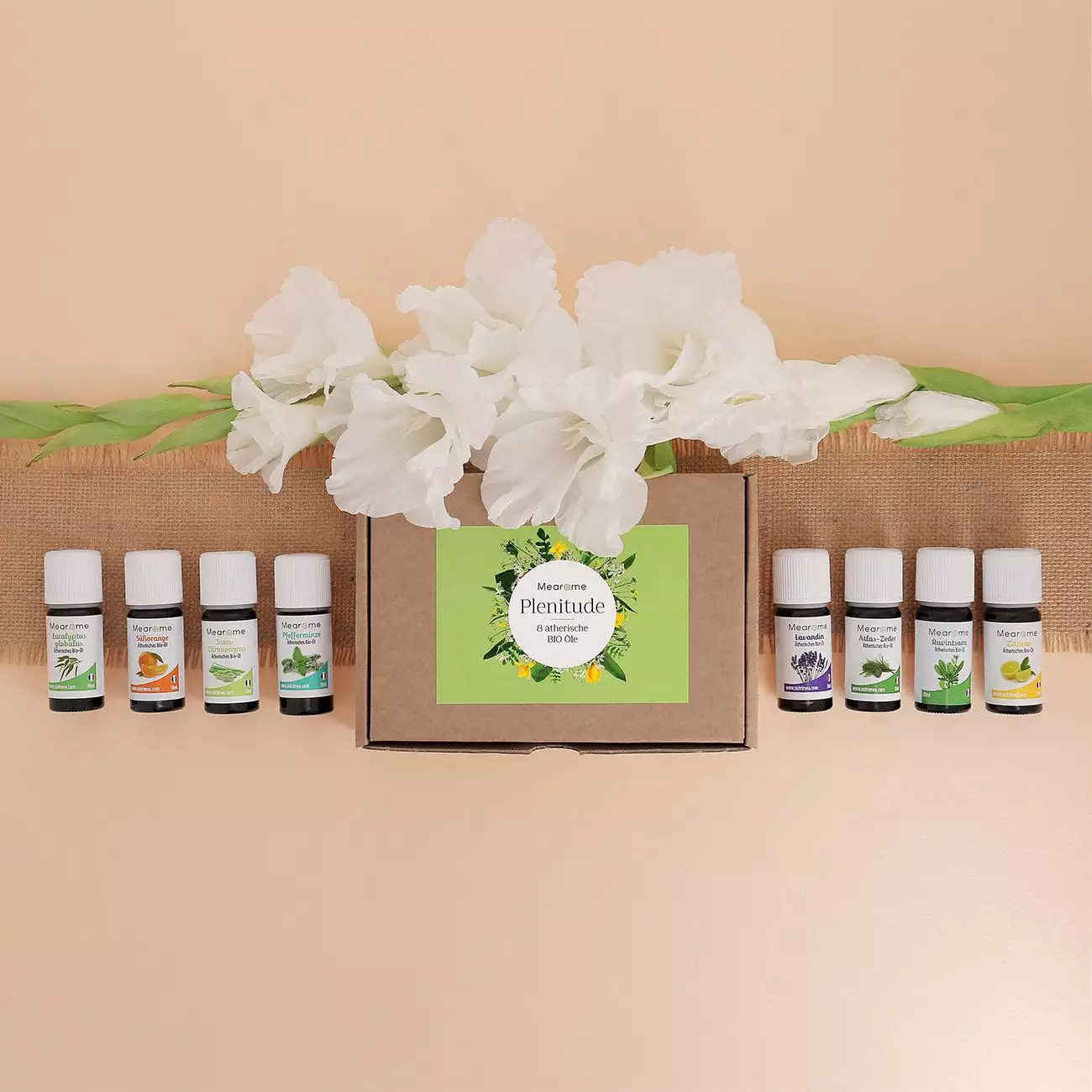 Kaufen Sie Aromatherapie Geschenk-Set - 8 Ätherische Öle 100% BIO