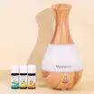 Aromatherapie Set "Initiation" - Diffuser & 3 Ätherische Öle 100% BIO